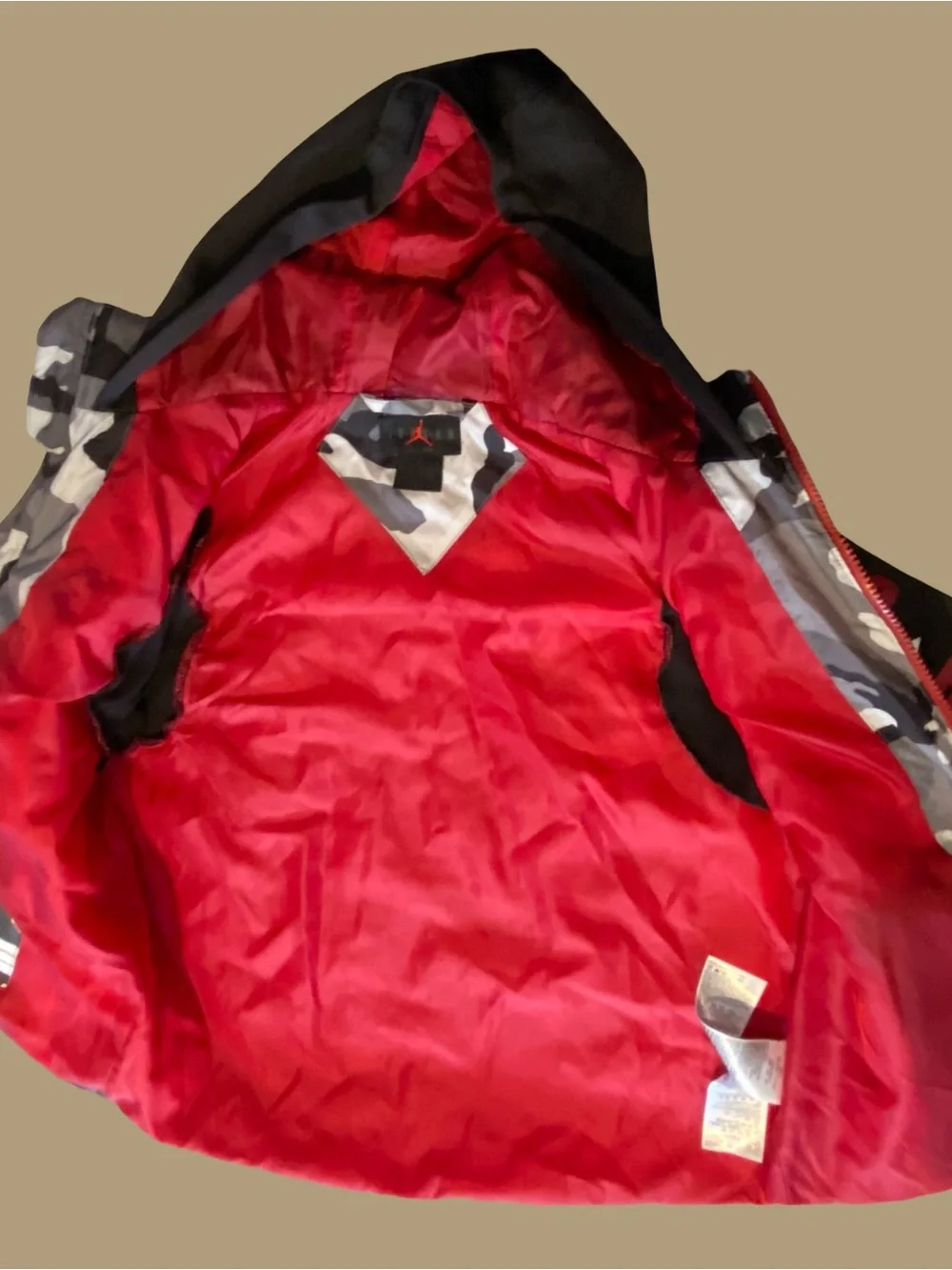 Jordan Kids' Camo Puffer Hoodie Jacket Coat Activewear Sporty Streetwear Skater